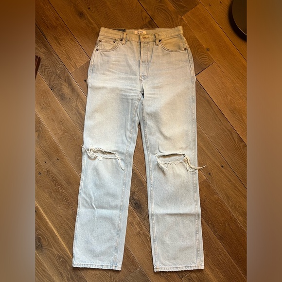 Re/Done High Rise Loose - Bleach Destroy - Picture 8 of 9